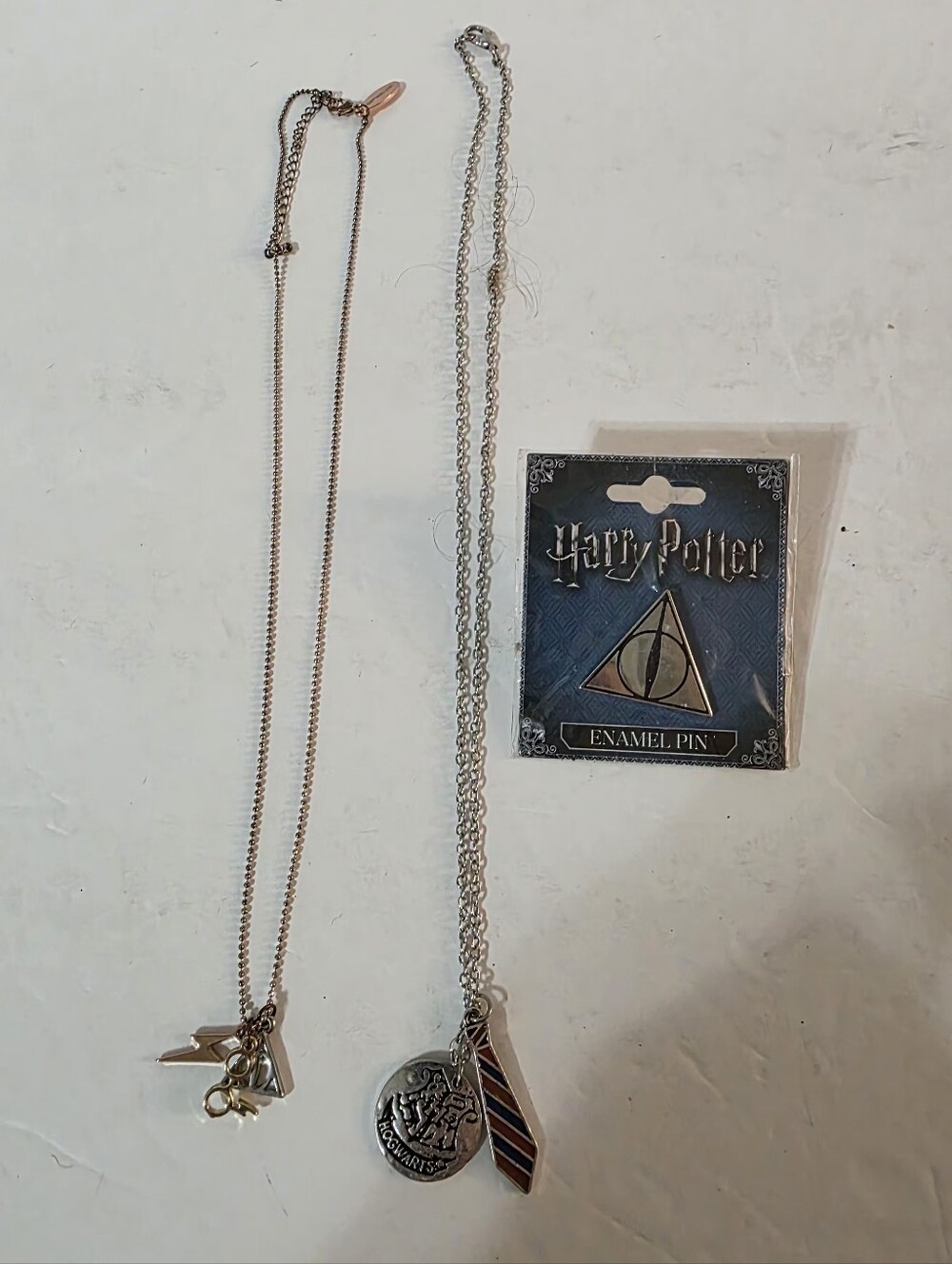 Harry Potter Jewelry Set Necklace Brooch Pin